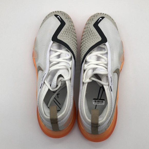 Nike React Vapor NXT HC White Orange Khaki Light Bone CV0724-103 Size 7 - Picture 5 of 5